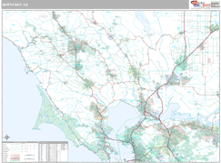 North Bay Metro Area Digital Map Premium Style